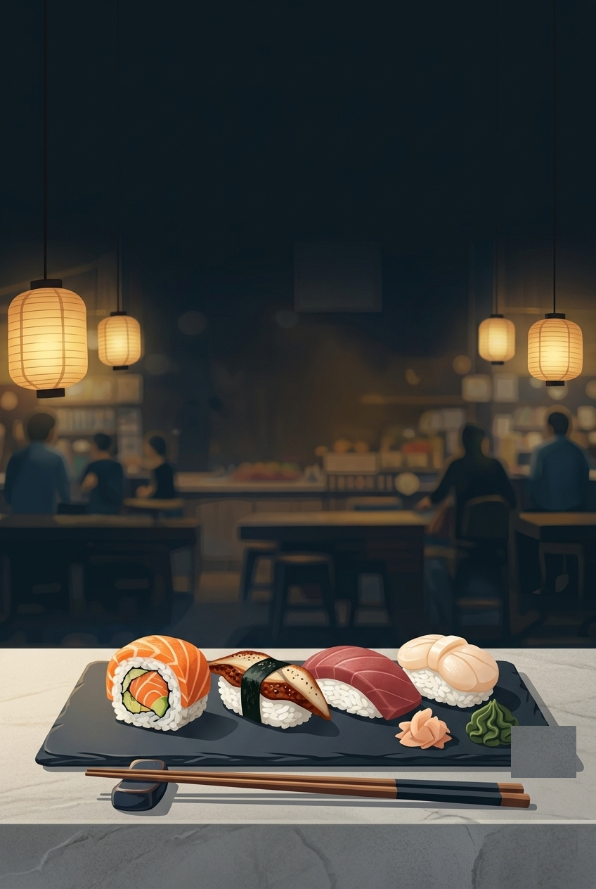 Sushi and Chopsticks cover