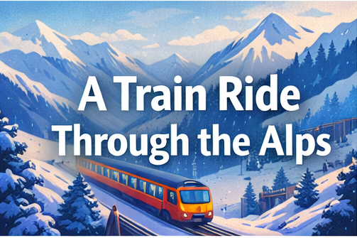 A Train Ride Through the Alps cover