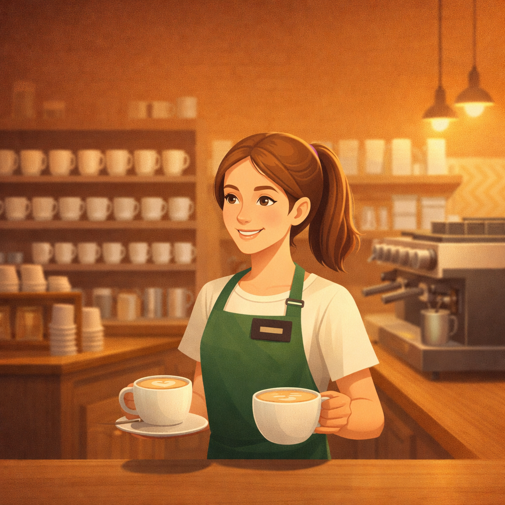 Anna's First Job at a Coffee Shop cover