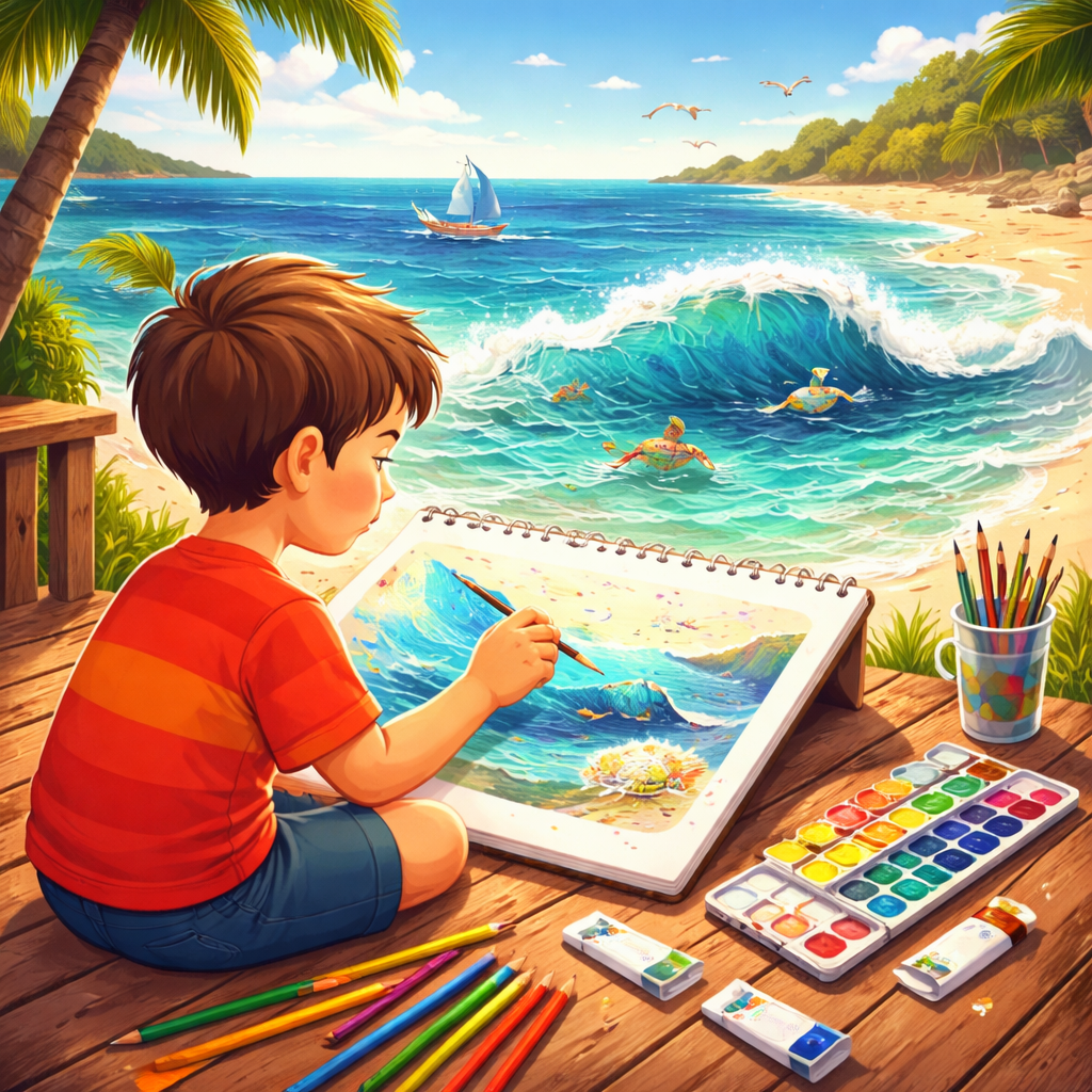 The Boy Who Drew the Sea cover